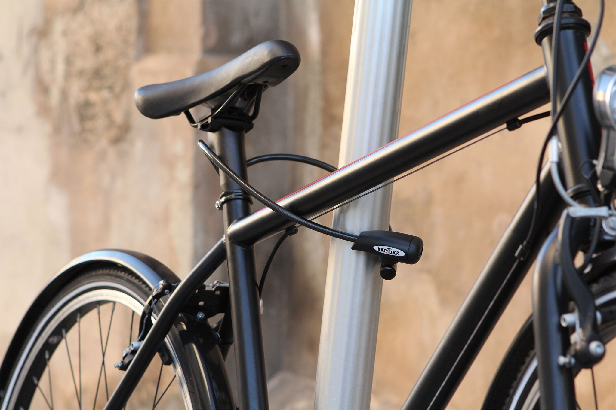 Integrated best sale bike lock